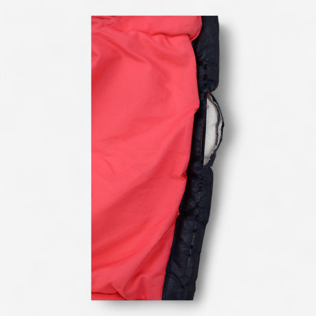 Navy Puffer Coat Pink Lined