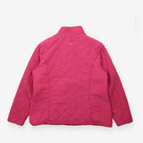 Jacket Quilted Lightweight Zip Up Stand Collar