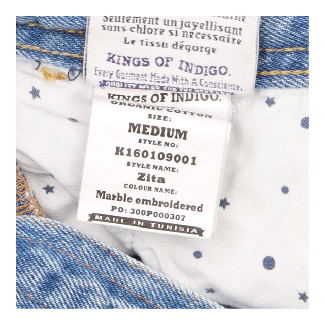 Pinafore Dress Blue Denim Embroidered Racerback
