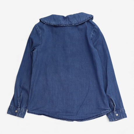 Shirt long sleeves denim collared