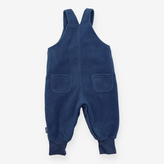 Fleece Dungaree Blue With Embroidered Animals 