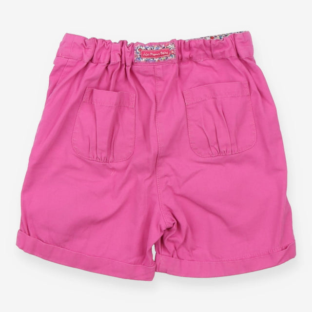 Pink shorts floral lined pockets
