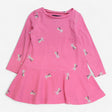 Dress pink silver shooting stars