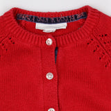 Red Knit Cardigan