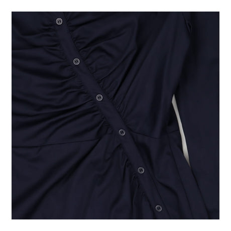 Shirt dress blue cotton