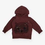 Soft Gallery Hoodie Brown Owl Applique