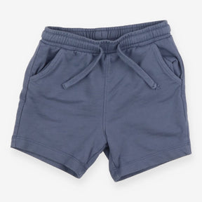 Blue jersey shorts blue tie