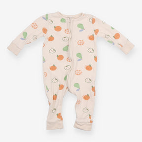 Cream Fruit Footless Sleepsuit