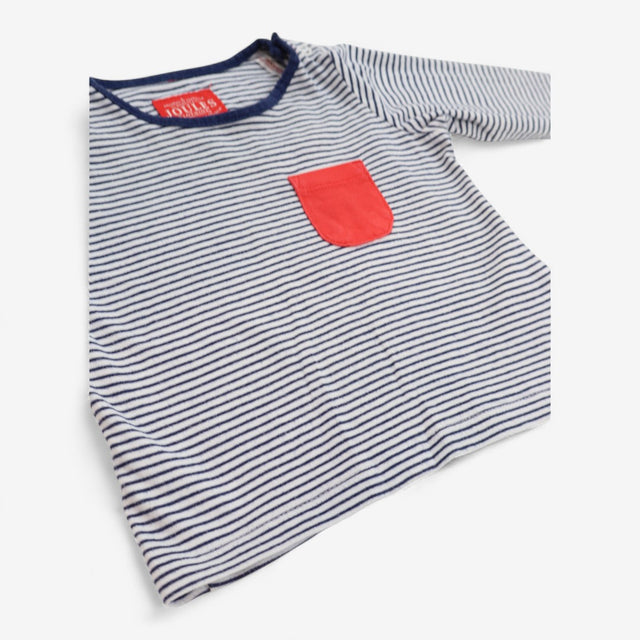 Red pocket stripe tee