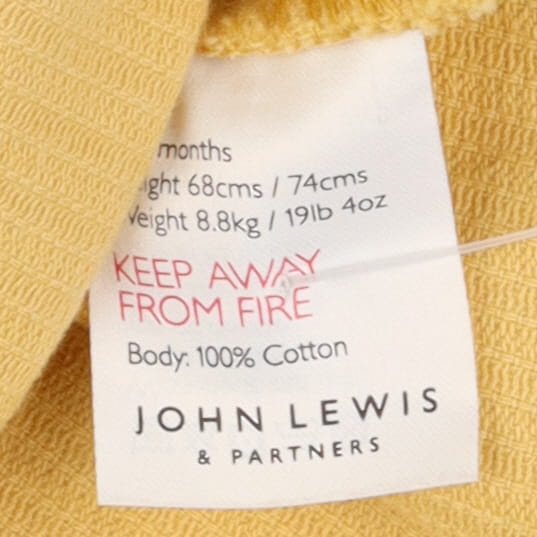 Pinafore cord yellow