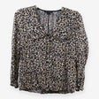 Whistles Cheetah Print Collar Shirt Blouse Leopard