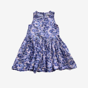 Purple Dip Hem Woven Dress