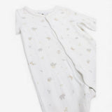 Sleepsuit White Jungle Animals and Leaves