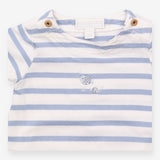 Romper stripe top blue shorts jersey