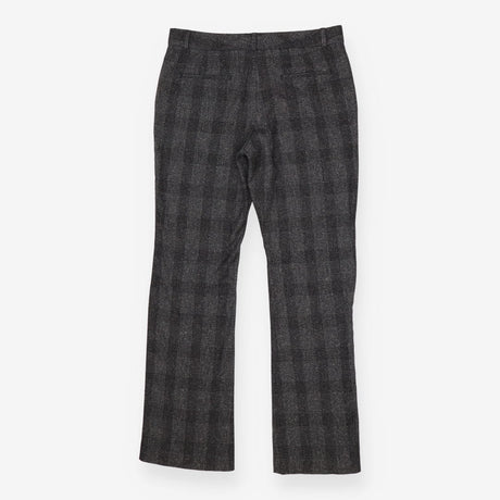 Grey Tweed Straight Leg Trousers