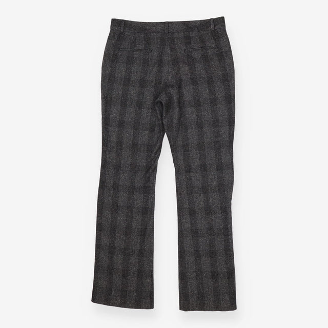 Grey Tweed Straight Leg Trousers