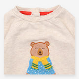 Cream Bear Jersey Sweater