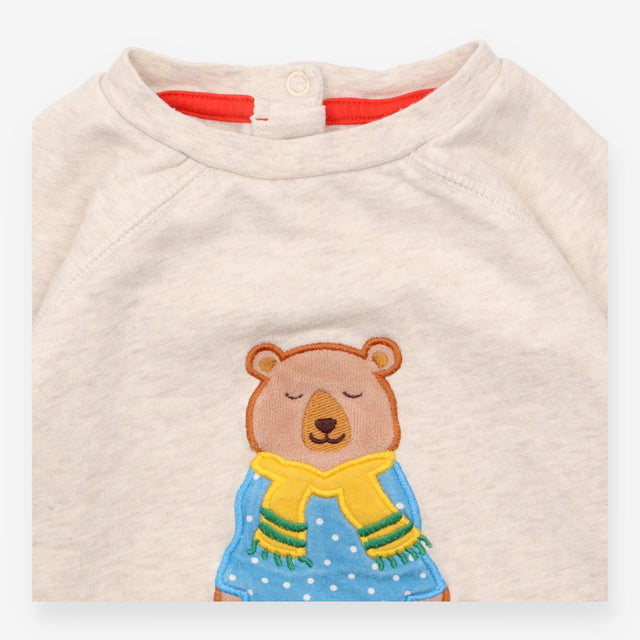 Cream Bear Jersey Sweater