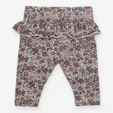 Leggings purple grey frill waist