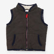 Gilet green with fleece lining