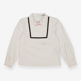 Vivetta White Poplin Hand‑Collar Blouse – Iconic S