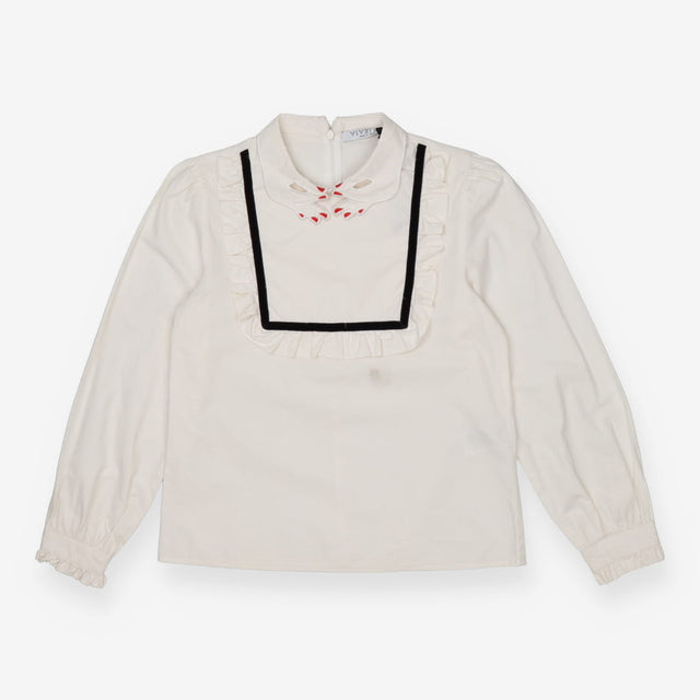 Vivetta White Poplin Hand‑Collar Blouse – Iconic S
