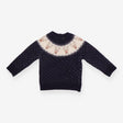 Knitted Jumper Navy Fairisle Rudolph