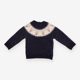 Knitted Jumper Navy Fairisle Rudolph