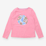 pink bee kind t-shirt long sleeve