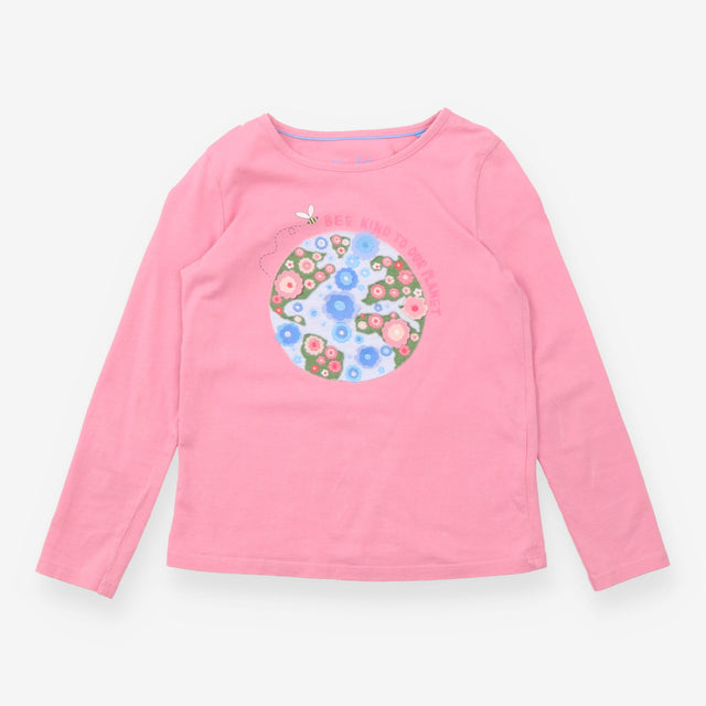 pink bee kind t-shirt long sleeve