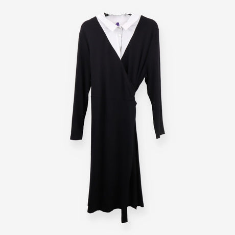 Dress black wrap - maternity