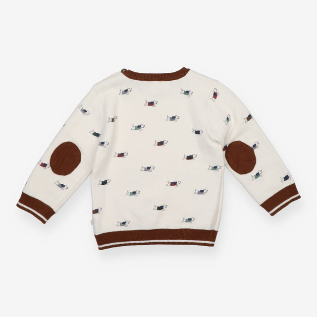 White Sausage Dogs Jumper 