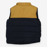 Padded Gilet Navy and Mustard