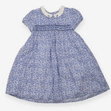 Collared Dress with Blue Floral