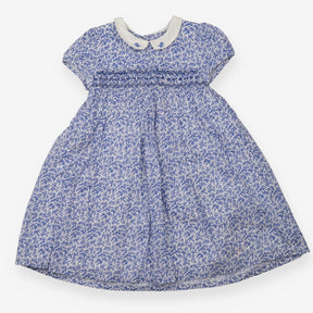 Collared Dress with Blue Floral