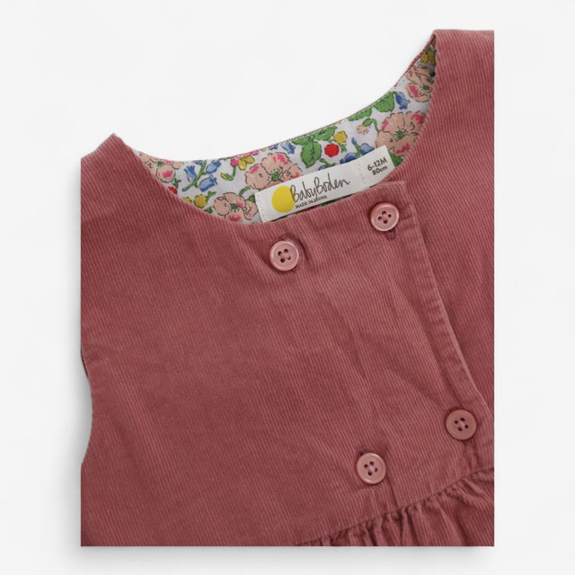 Dress Cord Dusky Pink with Buttons & Deer