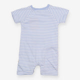 Peter Rabbit blue and white striped romper