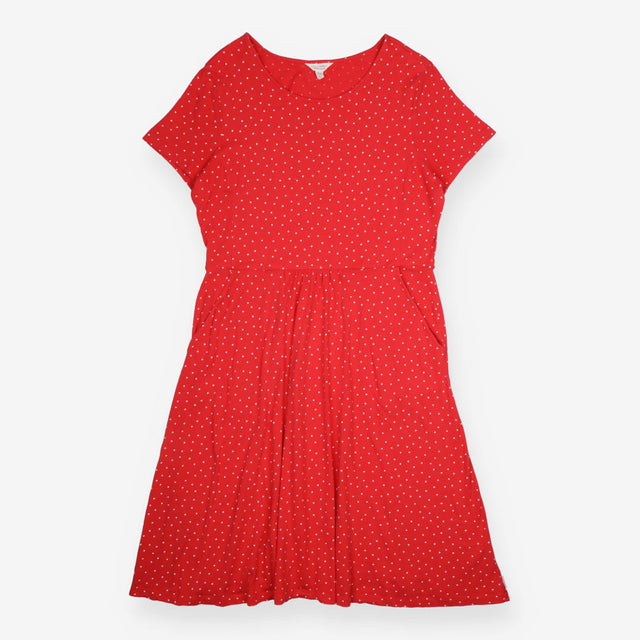 Red Polka Dot Organic Cotton Jersey Dress