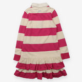 Rugby Dress Pink and White Stripe