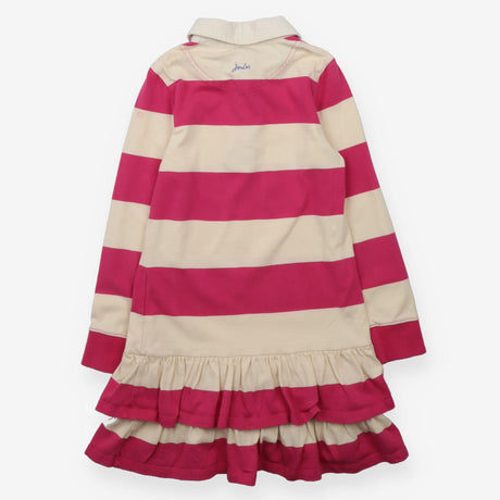 Rugby Dress Pink and White Stripe