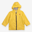 Yellow Raincoat with Red Fish