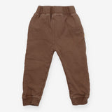 Brown Joggers with Lion and Tiger