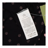 Midi Dress Jersey Polka Dot Pink black Short Sleev