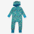 Onesie blue badger and friends