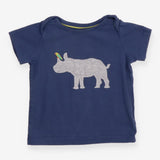Navy rhino t-shirt