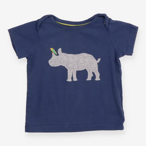 Navy rhino t-shirt