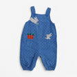 Dungarees cord blue spot carrot bunny