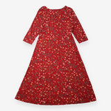 Dress Red Floral St Martin
