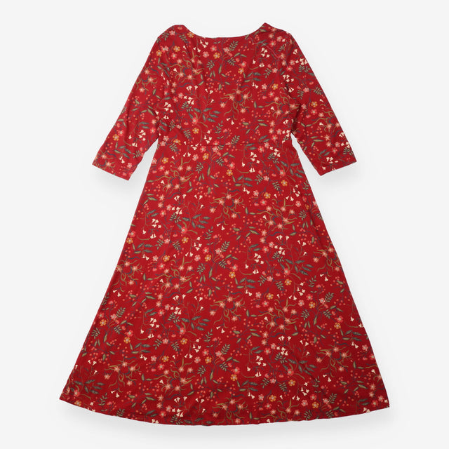 Dress Red Floral St Martin