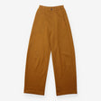 Brown Wide Leg Jersey Drawstring Trousers